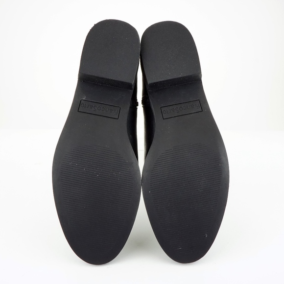 Franco Sarto Brandy, Black Leather Ankle Booties - Picture 3 of 5